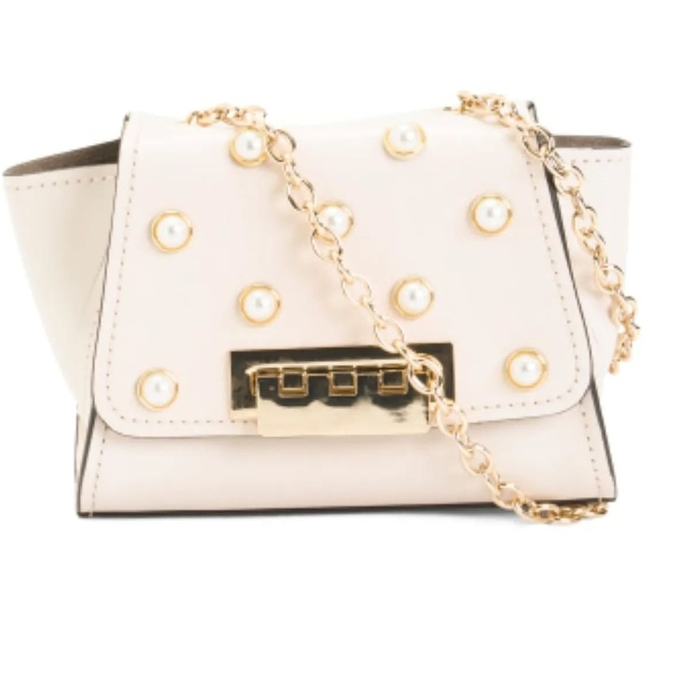 Zac Posen Elegant Cream Chain Shoulder Bag